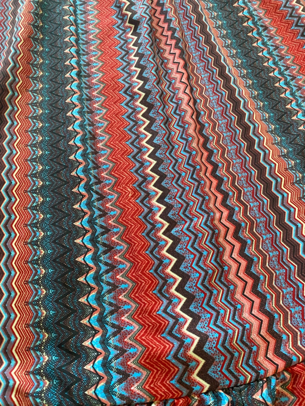 Earthbound Chevron Stripe Maxi Dress - Ties Around Neck - Picture 4 of 8